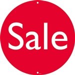 QUIKSTIK PENNANT SIGN SALE RED