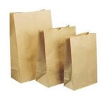HUHTAMAKI SOS 12 BROWN PAPER BAG SQUARE BOTTOMS 350L X 180W X 115G PACK 250