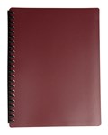 DISPLAY BOOK SOVEREIGN A4 REFILLABLE BURGUNDY 20P