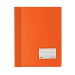 DURABLE PREMIUM FLAT FILE A4 EXTRA WIDE TRANSLUSCENT ORANGE