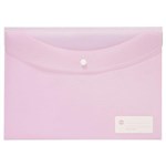 MARBIG DOCULOPE DOCUMENT WALLET A4 PASTEL PINK
