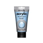 REEVES PREMIUM ACRYLIC PAINT 75ML TUBE PALE POWDER BLUE