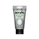 REEVES PREMIUM ACRYLIC PAINT 75ML TUBE PALE OLIVE