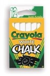 CRAYOLA WHITE CHALK PACK 12