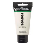 REEVES PREMIUM ACRYLIC PAINT 75ML TUBE IRIDESCENT WHITE