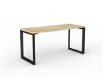ANVIL DESK 1500 X 600MM BLACK FRAME NEW OAK TOP