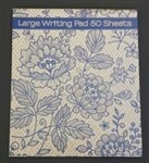 OZCORP WRITING PAD BLUE LACE 210 X 245MM 50 SHEETS