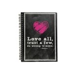 NOTEBOOK PROFILE A5 HARDCOVER SPIRAL LOVE ALL 160PG