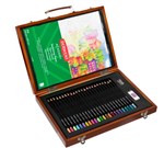 DERWENT ACADEMY ART SET WOODEN GIFT BOX SET OF 28