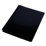 DISPLAY BOOK SOVEREIGN A4 REFILLABLE GLOSS BLACK 20 PAGE