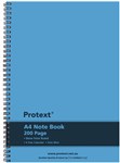 NOTEBOOK PROTEXT A4 PP TWIN WIRE 200PG BLUE