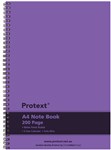 NOTEBOOK PROTEXT A4 PP TWIN WIRE 200PG PURPLE