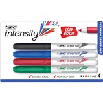 MARKER WHITEBOARD BIC INTENSITY LOW ODOUR NON TOX GRIP BP4
