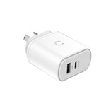 CYGNETT POWERPLUS 32W USBC PD DUAL PORT WALL CHARGER 20W USBC FAST POWER DELIVERY WHITE