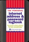 THE PERSONAL INTERNET ADDRESS  PASSWORD LOGBOOK BLACK