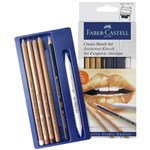 PENCIL FABERCASTELL CLASSIC SKETCH SET ASST PACK 6