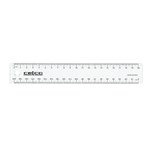 CELCO RULER METRIC 200MM CLEAR