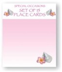 PLACE CARD SET  PINK FRANGIPANI
