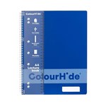 COLOURHIDE LECTURE BOOK A4 140 PAGE CLASSIC BLUE