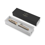 PEN PARKER IM PREMIUM FOUNTAIN PEN BRUSHED METAL WITH GOLD TRIM IN GIFT BOX