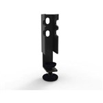 RAPID INFINITY  DELUX RETURNCORNER WORKSTATION RAIL CLAMP SET OF 2 BLACK