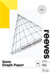 REEVES GRAPH PAPER PAD 5MM GRID 70GSM 40 SHEETS A3