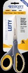 WESTCOTT LEFTY TITANIUM BONDED SCISSORS STRAIGHT HANDLE 203MM8 INCH GREYYELLOW