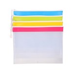 DELI PENCIL CASE A4 HDUTY ASSORTED COLOURS