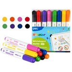 DELI MARKER WHITEBOARD ASSORTED COLOURS PACK 8