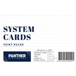 DELI RULED SYSTEM CARDS 210GSM 100 X 150MM WHITE PACK 100