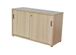 BLEND CREDENZA SLIDING DOOR LOCKABLE 1200 X 450 X 720MM BARREL OAK