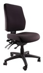 ERGO AIR ERGONOMIC HIGH BACK TASK CHAIR WITH LUMBAR PUMP BLACK 160KG