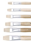 JASART 0057968 HOG BRISTLE SERIES 579 FLAT BRUSHES SIZE 6