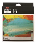 PAINT JASART BYRON OIL PAINT 12ML ASSORTED PACK 24      