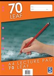 LECTURE PAD SOVEREIGN A4 7MM RULED 70LF
