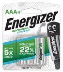 ENERGIZER RECHARGEABLE BATTERIES AAA PACK 4