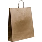 HUHTAMAKI FUTURE FRIENDLY PAPER BAG TWISTED HANDLE 335L X 320W X 145G BROWN PACK 50