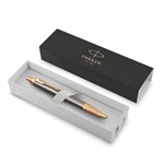 PEN PARKER IM PREMIUM BALLPOINT PIONEERS COLLECTION GREY LACQUER GOLD CAP  TRIM