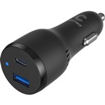 COMSOL USBC DUAL PORT LAPTOP CAR CHARGER 65W BLACK   1M USBC CABLE