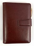 OZCORP J73 JOURNAL ORGANISER B6 SOFT COVER CHOCOLATE  PEN