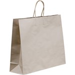 HUHTAMAKI FUTURE FRIENDLY LARGE FOOD DELIVERY BAG TWISTED HANDLE 305L X 305W X 175G BROWN PACK 25  BOX 250