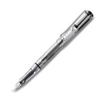 LAMY SAFARI FOUNTAIN PEN MEDIUM TIP VISTA TRANSPARENT