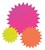SIGN FLURO STARS 60MM PK50