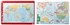 WALL CHART GILLIAN MILES WORLD MAP PACIFIC CENTRED DOUBLE SIDED