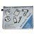COLBY HANDY POUCH PENCIL CASE ZIP CLOSURE A4 BLUE