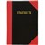 BLACK AND RED NOTEBOOK CASEBOUND RULED AZ INDEX 200 PAGE A5