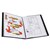 MARBIG DISPLAY BOOK NONREFILABLE SPINE INSERT 20 POCKET A3 BLACK