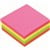MARBIG CUBE NOTES 320 SHEETS 75 X 75MM ASSORTED BRILLIANT