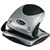 REXEL P215 2 HOLE PUNCH CLAM 15 SHEET SILVER  BLACK