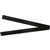 QUARTET MAGNETIC STRIPS 25 X 300MM BLACK PACK 2